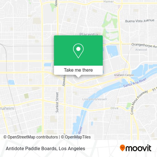 Antidote Paddle Boards map