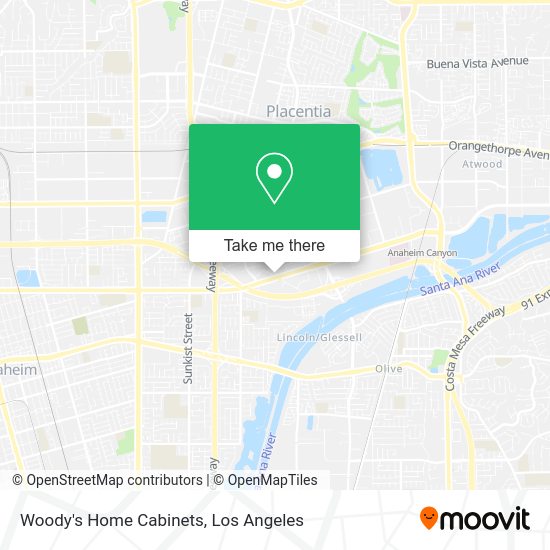 Woody's Home Cabinets map