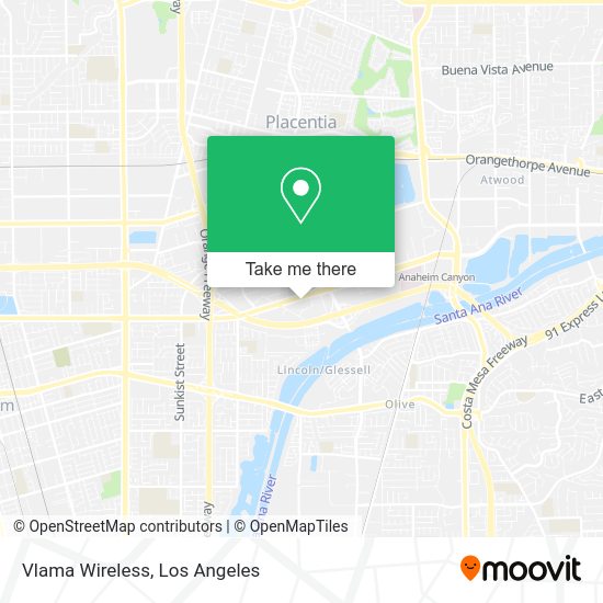 Mapa de Vlama Wireless