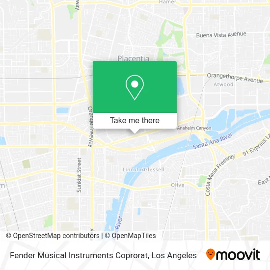 Fender Musical Instruments Coprorat map