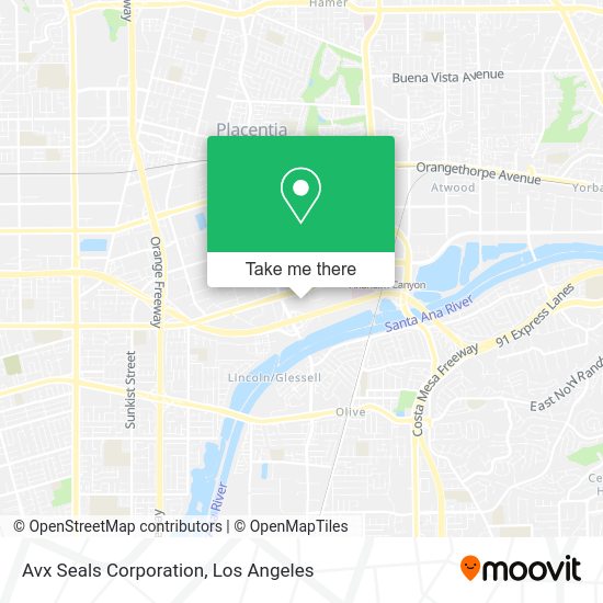 Mapa de Avx Seals Corporation