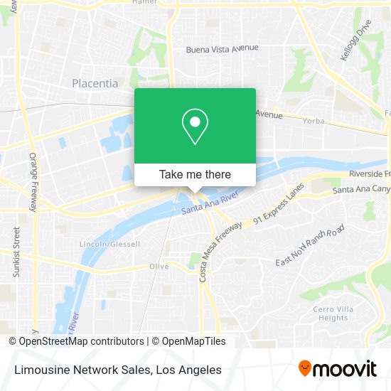 Limousine Network Sales map