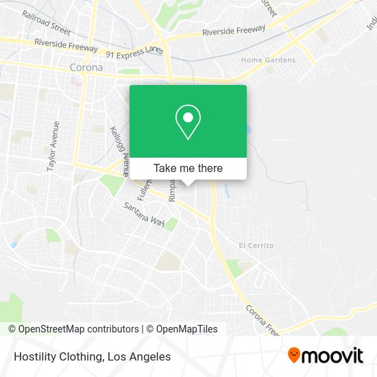 Hostility Clothing map