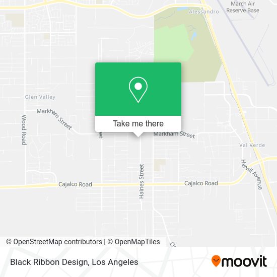 Black Ribbon Design map