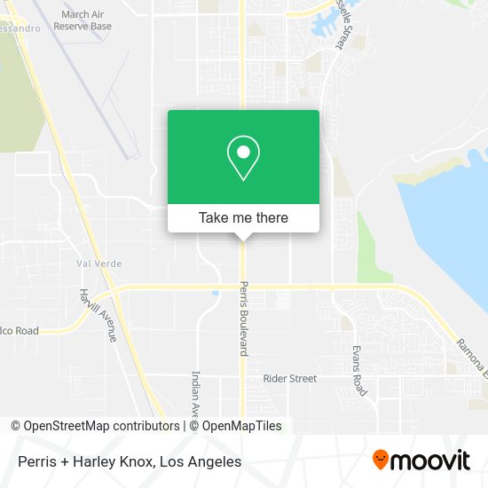 Perris + Harley Knox map