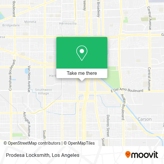 Prodesa Locksmith map