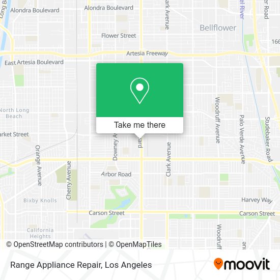 Mapa de Range Appliance Repair