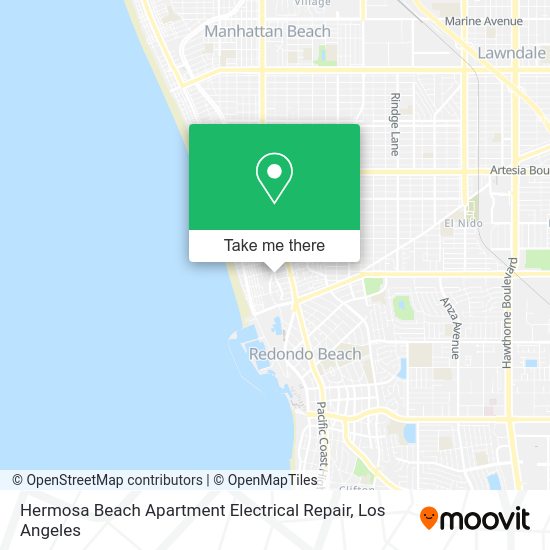 Hermosa Beach Apartment Electrical Repair map
