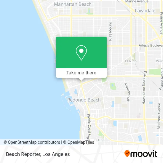Beach Reporter map