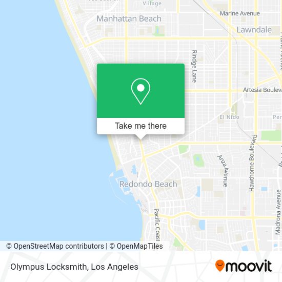 Olympus Locksmith map