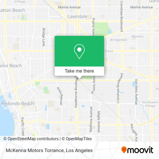 McKenna Motors Torrance map