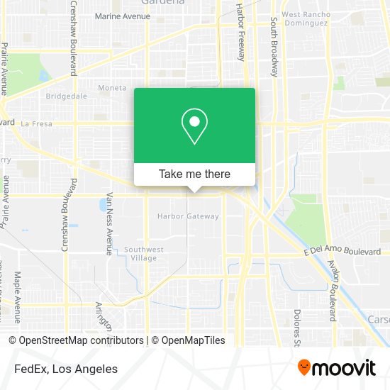 Mapa de FedEx