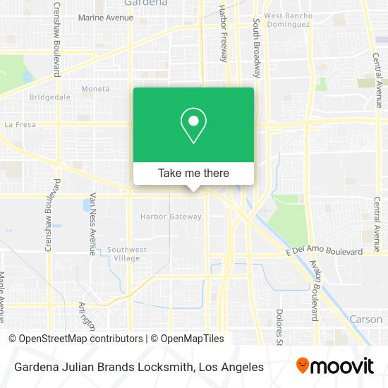 Gardena Julian Brands Locksmith map