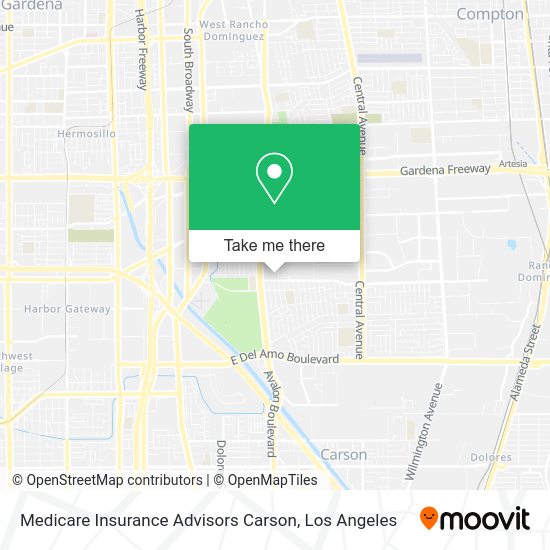 Medicare Insurance Advisors Carson map