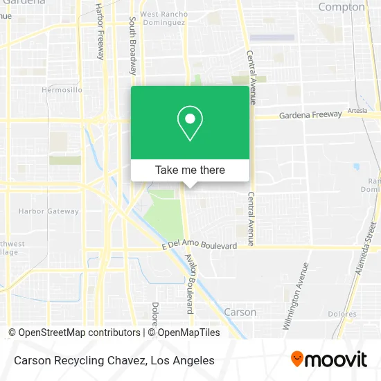 Carson Recycling Chavez map
