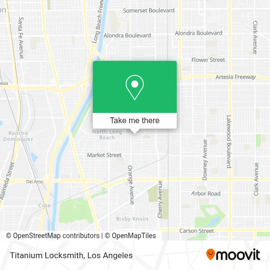 Titanium Locksmith map