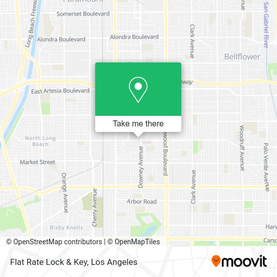 Flat Rate Lock & Key map