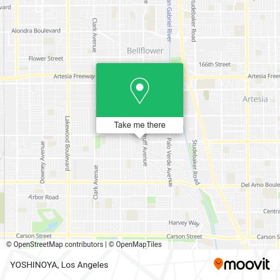 YOSHINOYA map