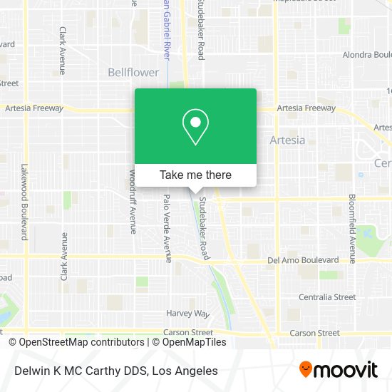 Delwin K MC Carthy DDS map