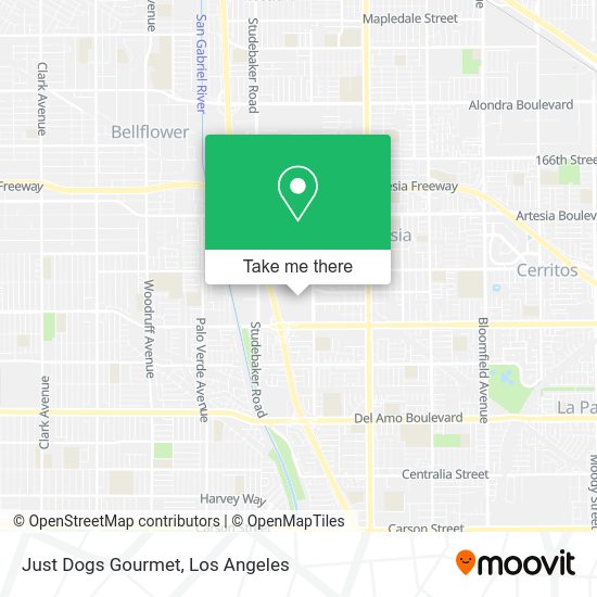 Mapa de Just Dogs Gourmet