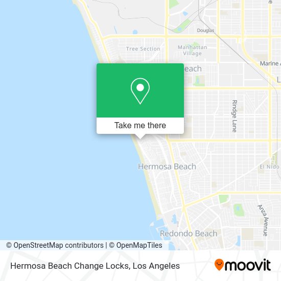 Hermosa Beach Change Locks map