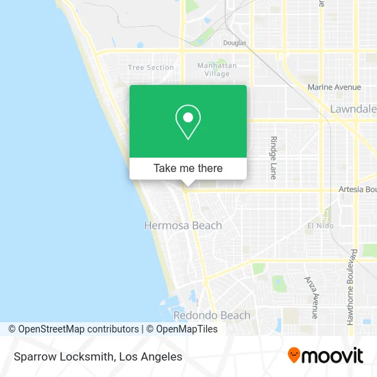 Sparrow Locksmith map