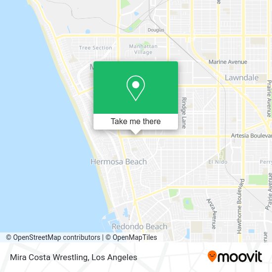Mira Costa Wrestling map