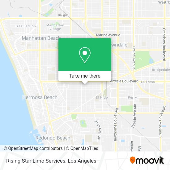 Rising Star Limo Services map