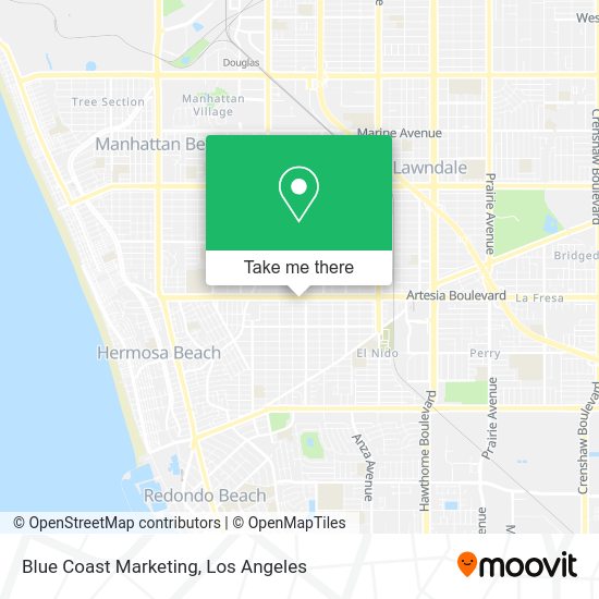 Blue Coast Marketing map