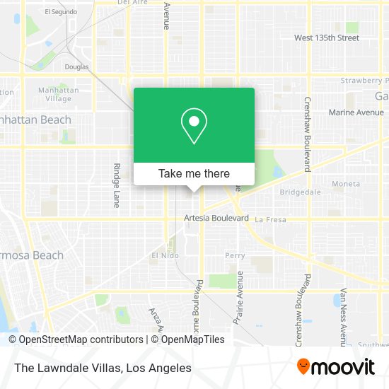 The Lawndale Villas map