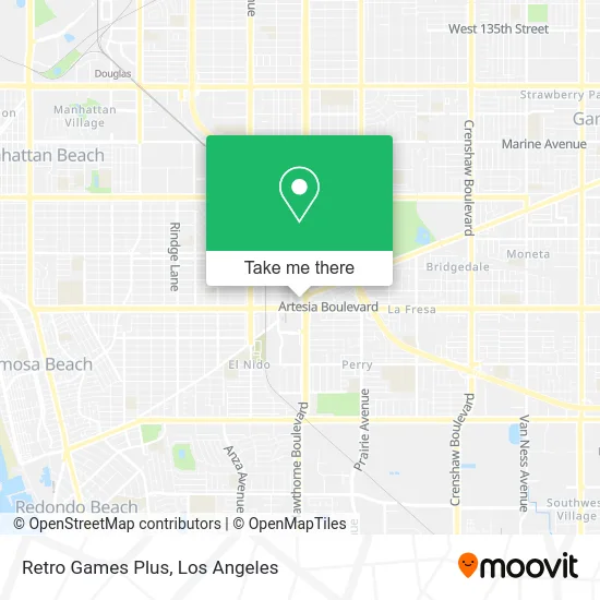 Retro Games Plus map