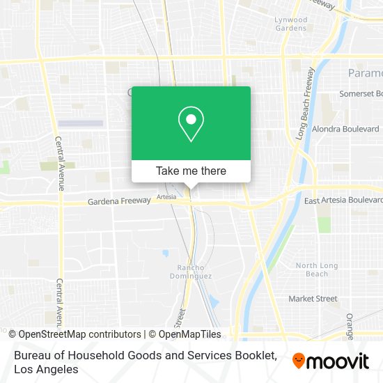 Mapa de Bureau of Household Goods and Services Booklet