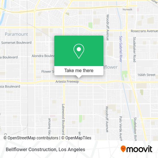 Mapa de Bellflower Construction