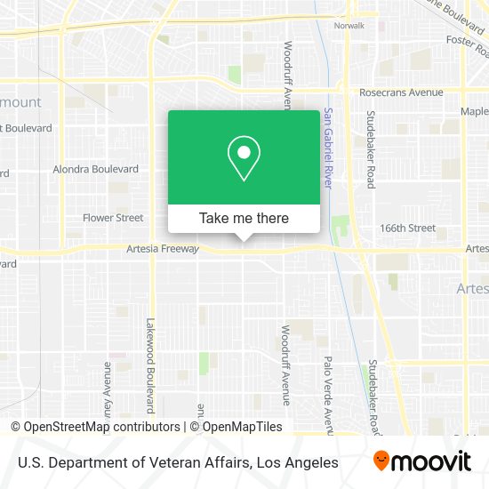 U.S. Department of Veteran Affairs map