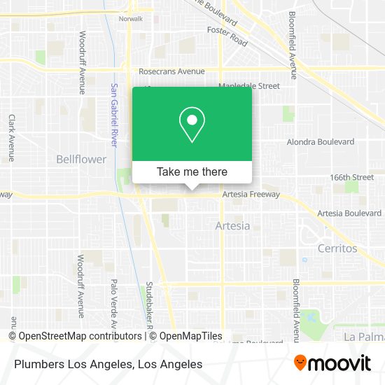 Mapa de Plumbers Los Angeles