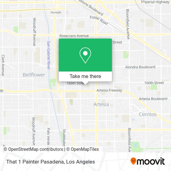 That 1 Painter Pasadena map