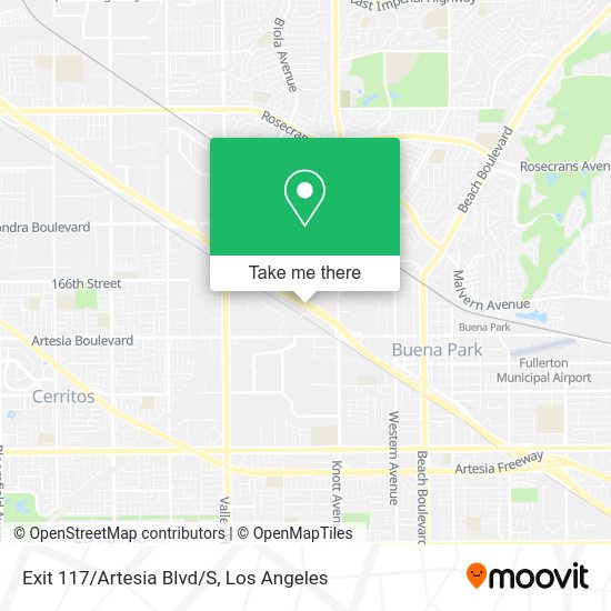 Mapa de Exit 117/Artesia Blvd/S