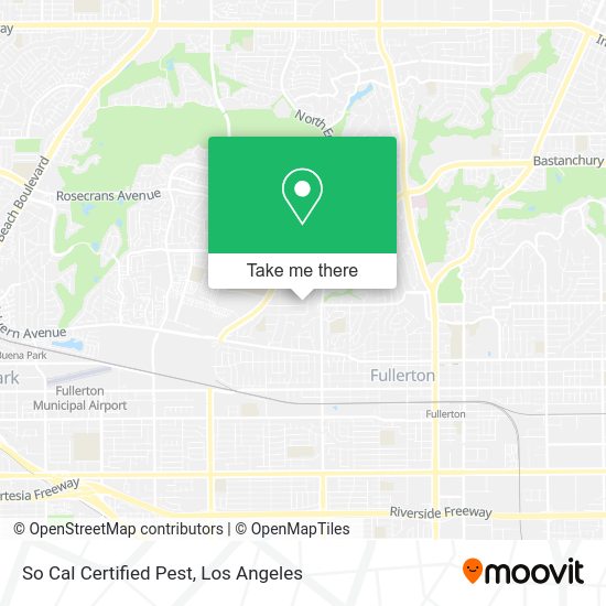 Mapa de So Cal Certified Pest