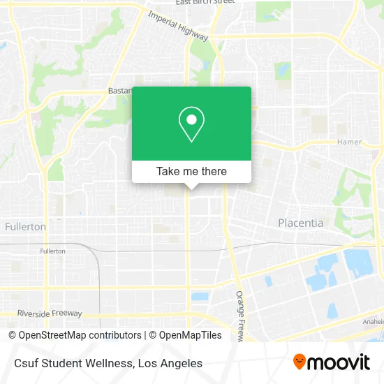 Csuf Student Wellness map
