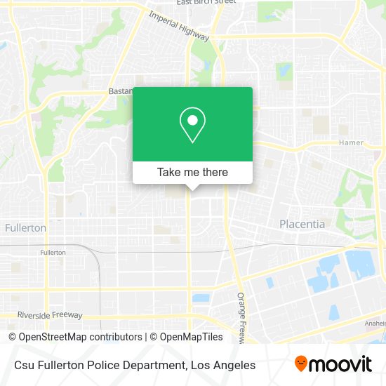 Csu Fullerton Police Department map