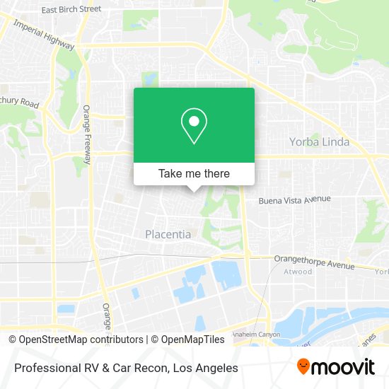 Professional RV & Car Recon map