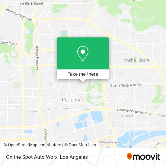 On the Spot Auto Worx map