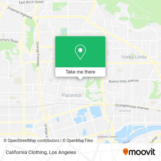 Mapa de California Clothing