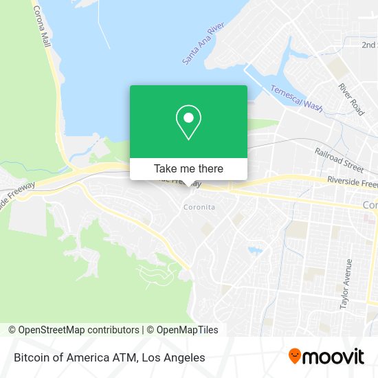 Bitcoin of America ATM map