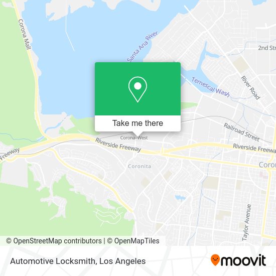 Mapa de Automotive Locksmith