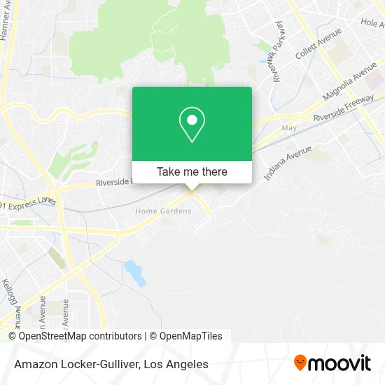 Amazon Locker-Gulliver map