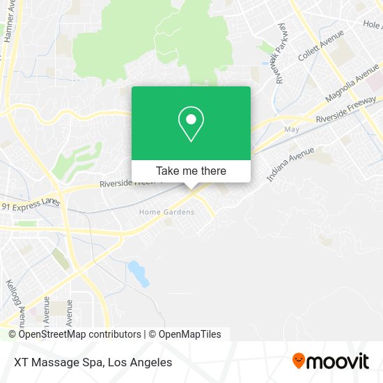 XT Massage Spa map