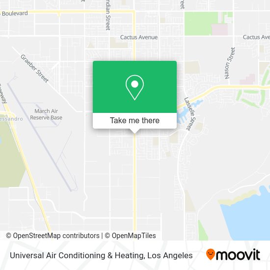 Universal Air Conditioning & Heating map