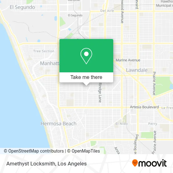 Amethyst Locksmith map