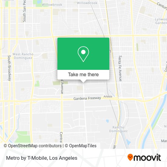 Mapa de Metro by T-Mobile